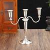 1/3/5 Head European Luxury Candle Holders Zinc Alloy Wedding Table Decor for Romantic Dinner Hotel Events