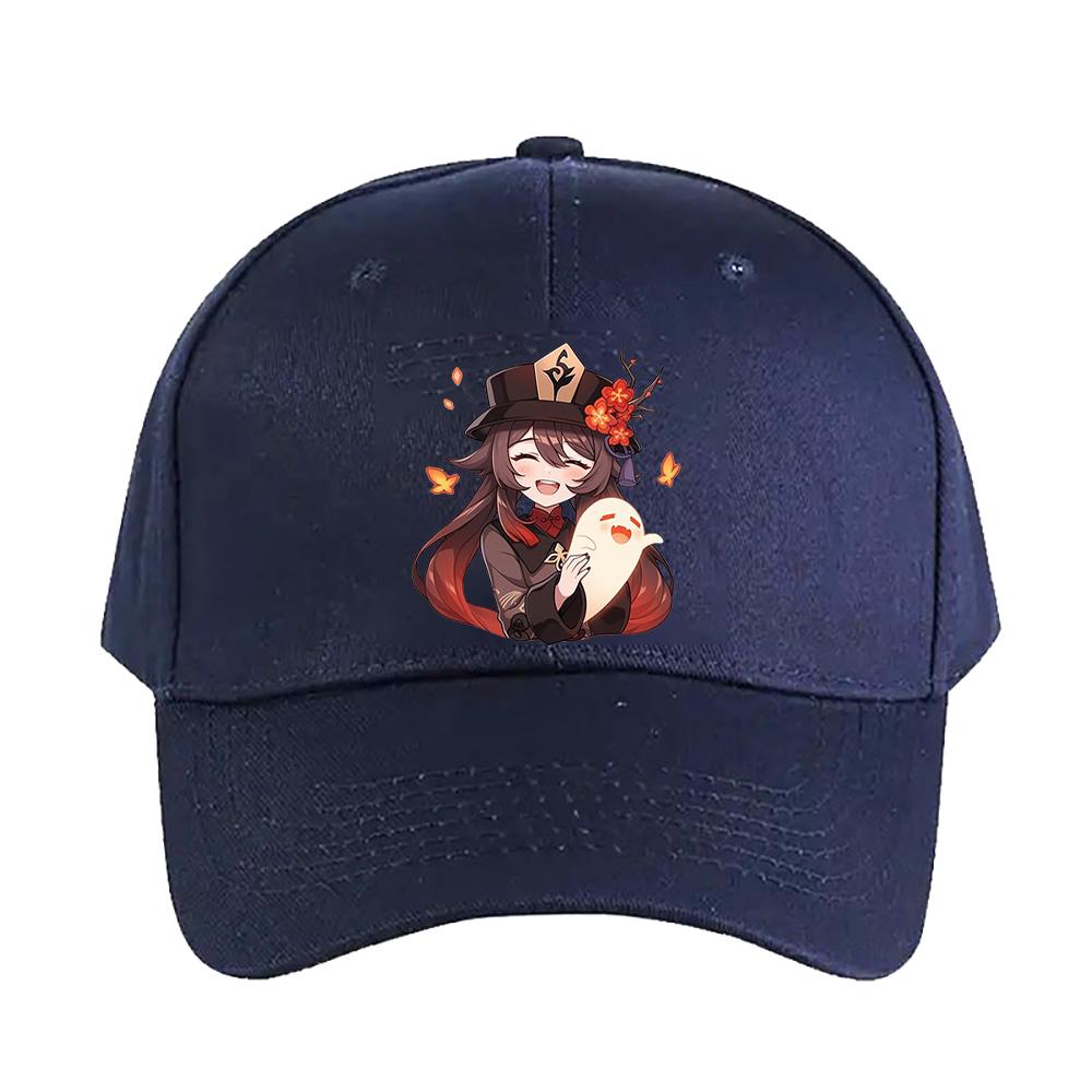 Hu Tao Genshin Impact woman man Adult Casual Fashion Baseball cap summer adjustable with Curved Brim sun protection sun hat