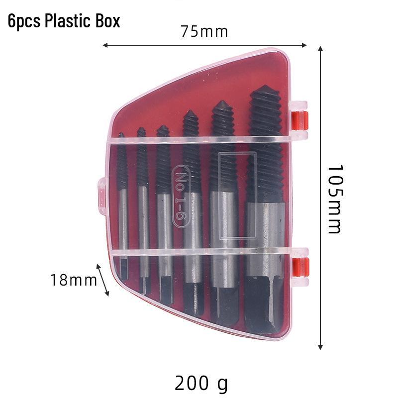 5/6/8-Piece High-Strength Broken Pipe & Screw Extractor Set