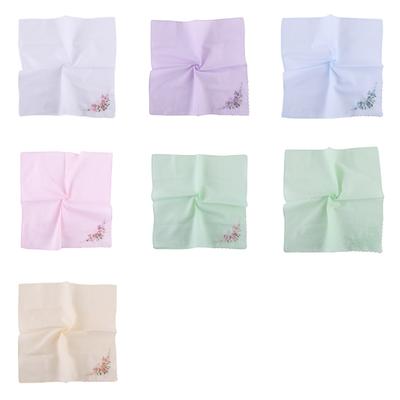 12er-Pack Europäische Hochzeits-Taschentücher Blumenmuster Dekoration Taschentuch für Erwachsene Quadratische Bandanas Vielseitig einsetzbar