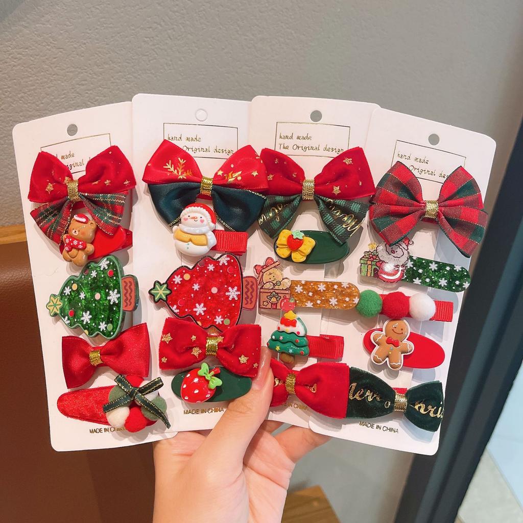 Christmas Hair Clip Children's Christmas Gift Cute and Exquisite Christmas Hair Accessory Set