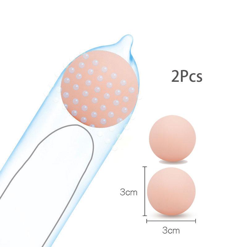 3PC Silicone Ball Lengthen The Penis For Men Delay Ejaculation Stronger Erection Sex Toys Adult Supplies Sex Toys For