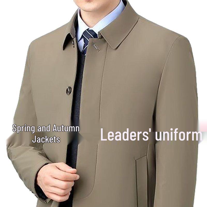 Men's Spring 2025 Middle-Aged & Elderly Dad Jacket