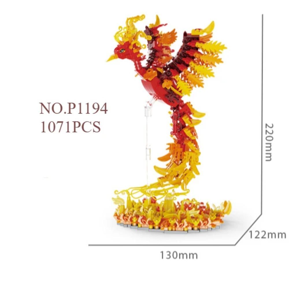 Китайский стиль/Феникс/павлин талисман строительные блоки домашний декор игрушки детские подарки