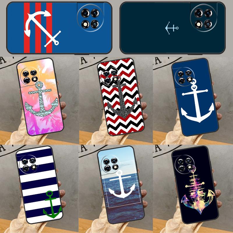 Nautical Anchor Boat Sea Cover For OnePlus Nord 4 CE 2 3 Lite N30 N20 N10 OnePlus 13 12 11 10 Pro 8T 10T 12R 13R Case