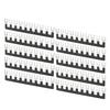10Pcs 25A Jumper Block Terminal Strips Insulated TB Barrier Strip Fork Type Terminal Stripe Strips Black TB 2510