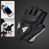 1 Pair Breathable Cycling Gloves Silicone Half Finger Mittens Fitness Gloves  Bodybuilding