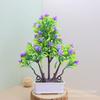 Artificial Rose Mini Potted Plant Decor Living Room Home Interior Plastic Floral Arrangement In Multiple Colors