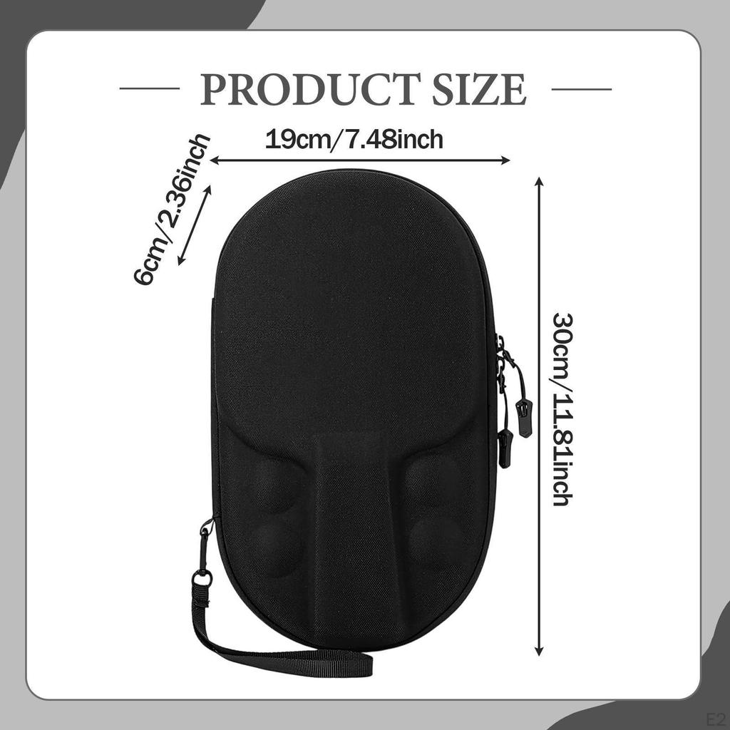 Lightweight, High-quality Table Tennis Racket Case, Holds 2 Paddles And 4 Balls, Ideal for Travel.