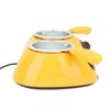 Chocolate Melting Pot Electric Chocolate Fondue Melting Machine With Double Pot Kitchen Tool EU 220-240V Yellow