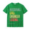 Mens Funny Vintage Shirt Husband Dad Engineer Retro T-Shirt Top T-Shirts Comfortable Oversized Men Tees Comfortable