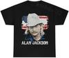 Alan Jackson Vintage Country Musik USA Flagge T-Shirt Herren Damen Unisex Unisex T-Shirt