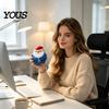 Portable Stress Balls Christmas Squeeze Toy, Santa Claus Shape Soft TPR Relief Sensory Fidget Relaxation for Adults Durable Novelty Hand Kneading Toy