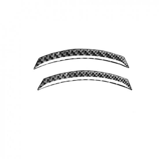 2Pcs Carbon Fiber Door Air Vent Outlet Cover Trim Strip For Nissan 350Z 2003-09