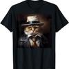 Funny Cat Gangster Mafia Meme for Kitten Parents Adults Kids T-Shirt