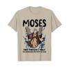 New Limited The First Man With A Tablet Funny Moses Christian Humor T Shirt