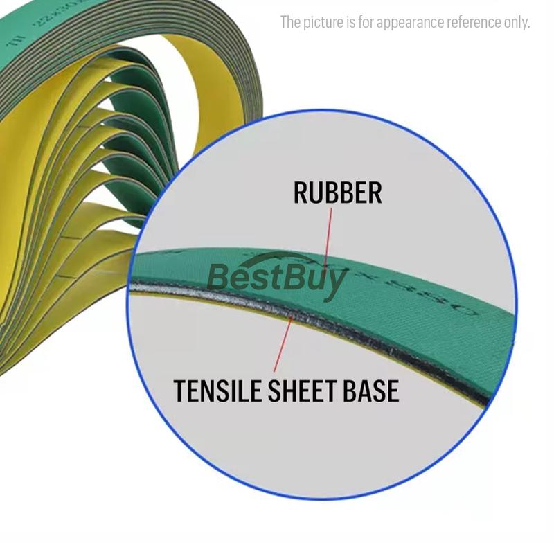 Perimeter 850mm-2100mm Yellow Green Nylon Sheet Flat Transmission Belt