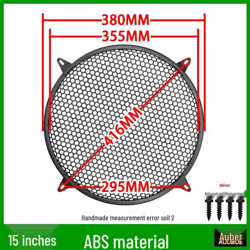Speaker Grille Metal Mesh Dustproof Covers: 2-10 Inch Sizes for Car Speakers