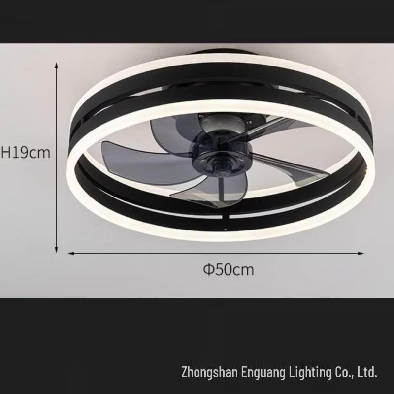 Dream Bubble Rechargeable Silent Ceiling Fan with Light