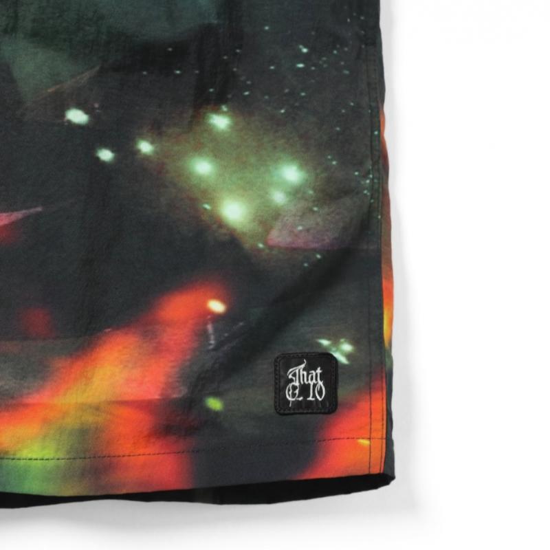 Thisisneverthat Flammen Jogging-Shorts Schwarz