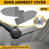 Fits 2007-2012 Honda CR-V CRV Leather Front Panels Door Armrest Cover 2pcs Gray