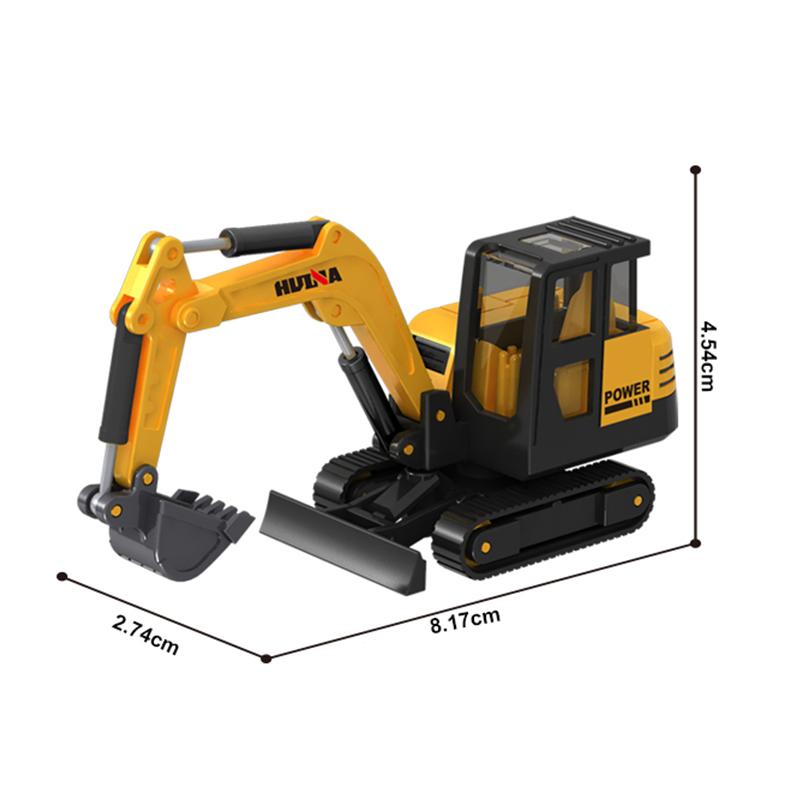 non-toxic Huina 1:80 Alloy Engineering Car Model Excavator Dumper Dump Truck Loader Bulldozer Tractor Collection Toys for Kids Gifts