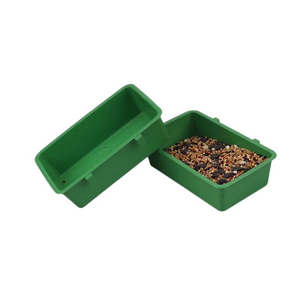 Parakeet Food Bowl Feeder Bird Food Box Pet Bird Bowl Parrot Bath Basin Parakeet Food Dispenser