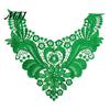 White Lace Collar for Sewing Floral Insert, Embroidery V-neck Neckline Applique, Elegant Fashion Enhancement Hollow Petal Design, Polyester Decorative