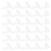 30PCS Set Durable 4MM Aquarium Air Tubing Splitter Plastic Straight Head L Shape Adapter Transparent 4 Way Adapter Aquarium