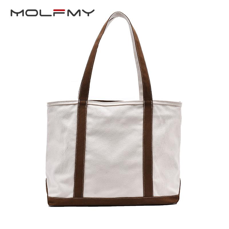 Einfache Canvas-Tasche Damen-Handtasche Reißverschluss Umhängetasche 2026 Mode Gestreifter Träger Große Kapazität Damen Quadratische Tote Einkaufstasche