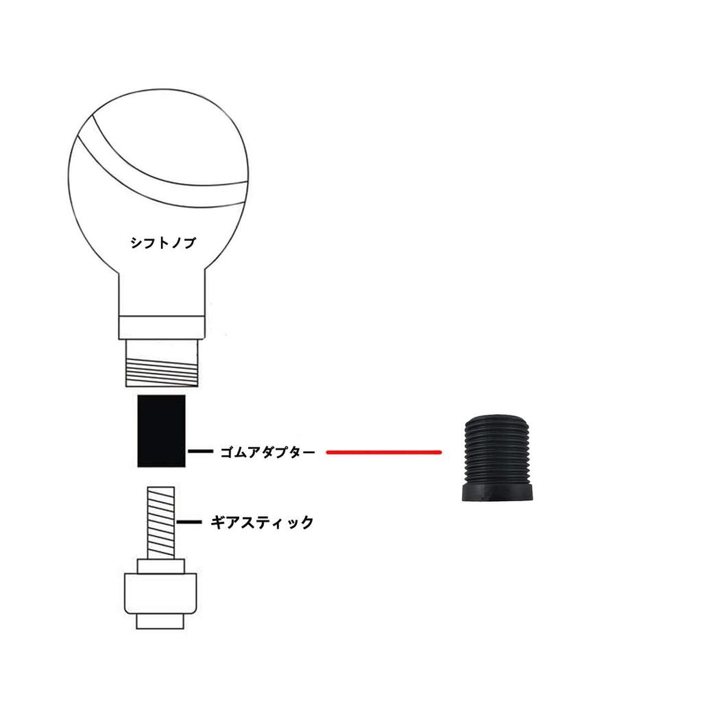 Lunsom 130mm Shift Knob Aluminum Alloy Car Shift Lever Shift Knob PU Leather for Auto and Manual Car (Blue)