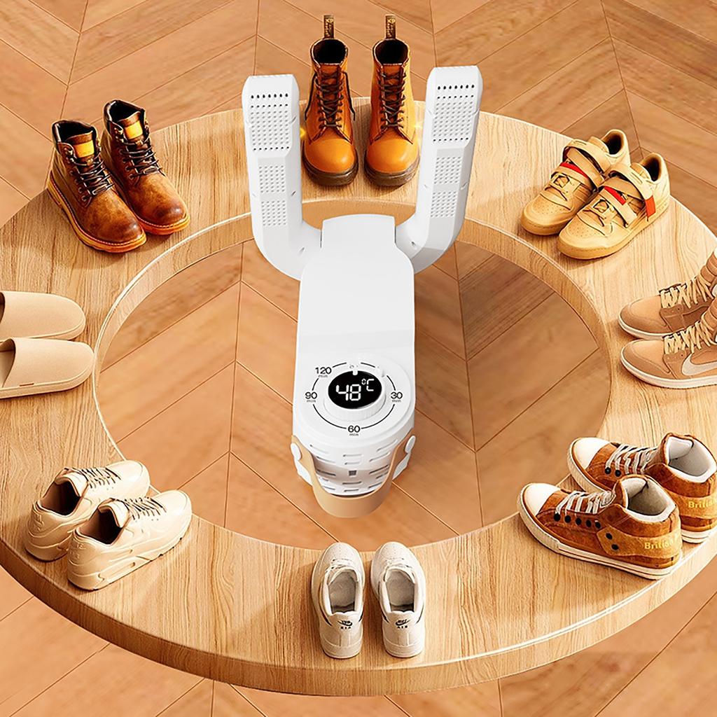 1pc Portable Foldable Shoe Dryer - Quick-Dry, Odor Elimination, 3-Speed Heat & Circulation, One-Touch Operation for Rainy, Snowy Days