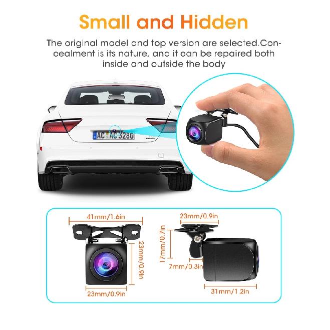 Universal 4 pin Rear View Camera For DVR IP68 Backup Camera Waterproof Night Vision 12V 1080P Reverse Camera 720P 480P 4pin Lens
