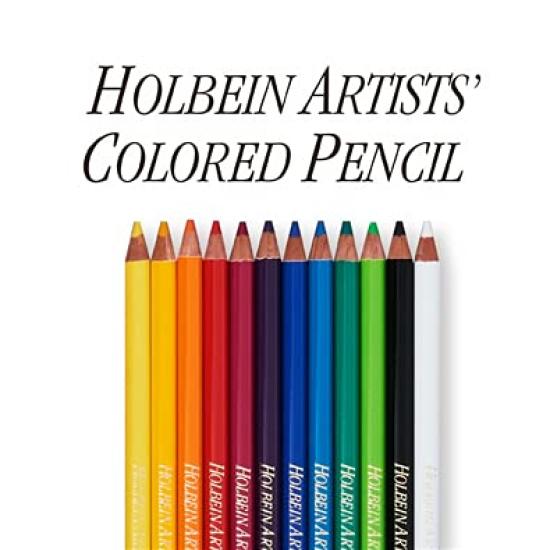 colored pencils Holbein Made in Colored Pencils Fast soft thick lead and Oil-based PRO. Art, Japan, "Artist 24-Color Set" - drawing, lead, barrel.
