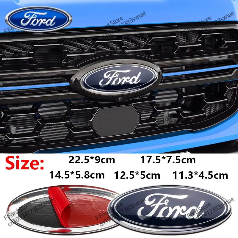 Car Sticker Ford Car Front Grille Logo Hood Logo Badge Sticker Trunk Accessories For Ford Focus mk2 mk3 Fiesta mk7 Ranger Mondeo