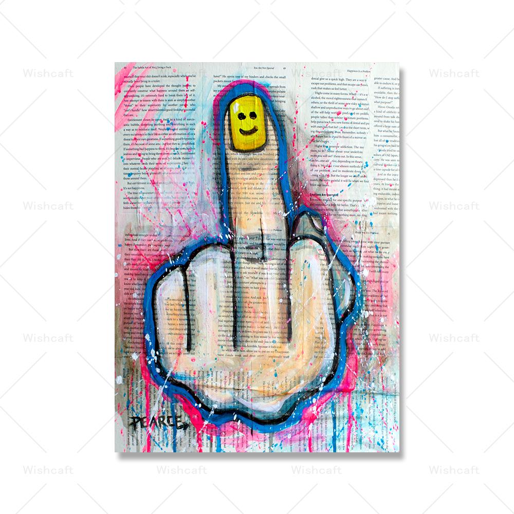 Modern Street Graffiti Wall Art Pictures Sexy Girls Kiss Embrace Print Canvas Painting Pearce Gesture Poster Bar Club Decor