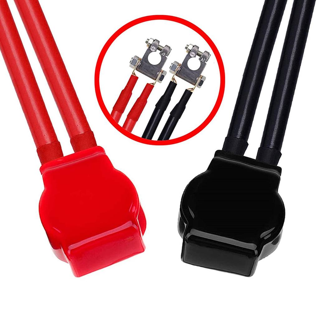 KIMISS Terminaldeksel, Universell Fleksibel Terminalhette for Toppost for Bil Motorsykkel