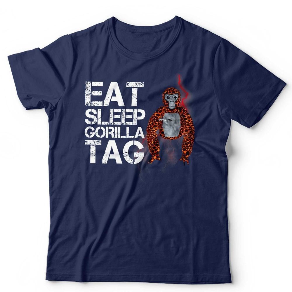 Gorilla Tag Tshirt Eat Sleep Unisex Kids VR Gamer Gaming Video Game Funny S