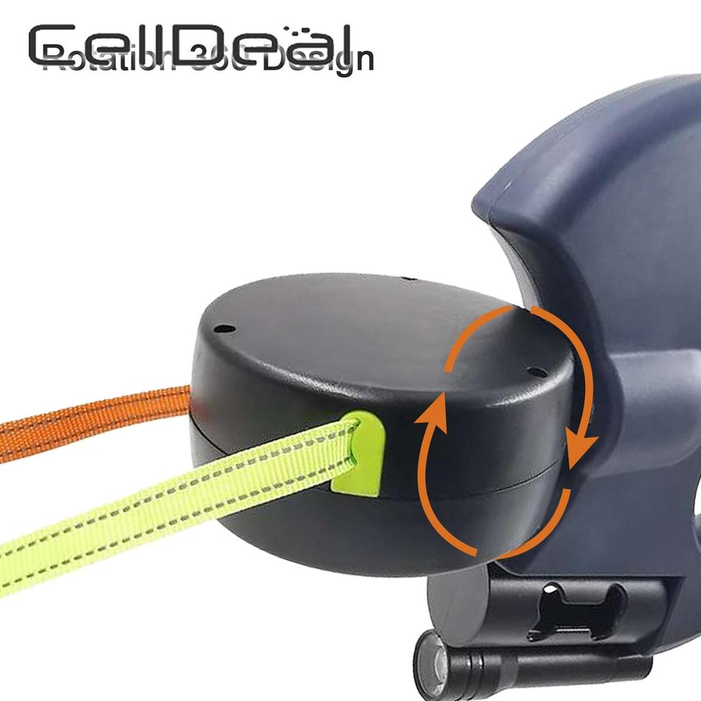 360 Degree Double Head Traction Rope Nylon Dog Universal Leash Automatic Retractable Outdoor Walking Pet Supply