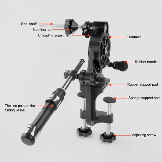 Fishing Line Winder with Ergonomic Handle Adjustable Design Easy To Use Lightweight