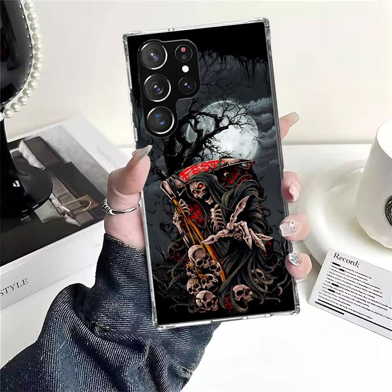 

Смерть Жнец Череп Коса Мягкий Чехол Для Телефона Для Samsung Galaxy S22 S23 S24 S25 Edge S26 Ultra S20 FE S21 Plus + Fundas Coque Samsung S20 Plus