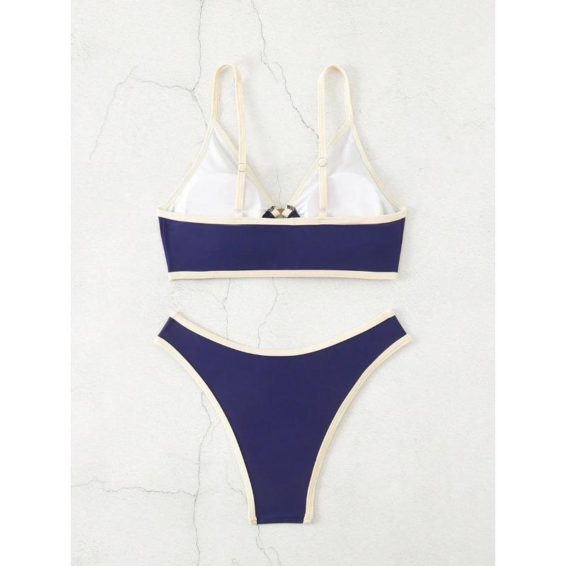 Micro Bikini Halter Swimsuit For Women 2025 Sexy Swimwear Brazilian Bikini Set Thong Biquini Swim Suits Blue Beachwear Female