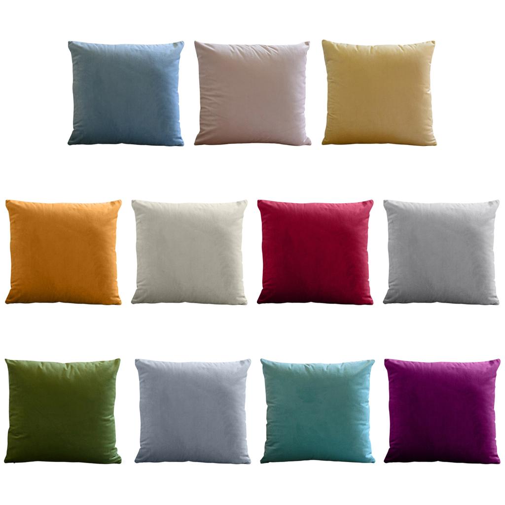 Sofa, Square Backrest Cushion, Color Velvet Pillowcase,20*20in,1