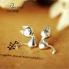 Sterling Silver Color Jewelry Animal New Arrival Voguish Stylish Cute Style Cat Compact Personality Earrings E250Fashion Jewelry