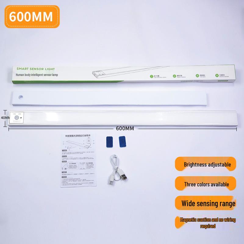 Rechargeable Magnetic Induction LED Night Light for Wardrobes, Cabinets, and More; No Wiring Needed