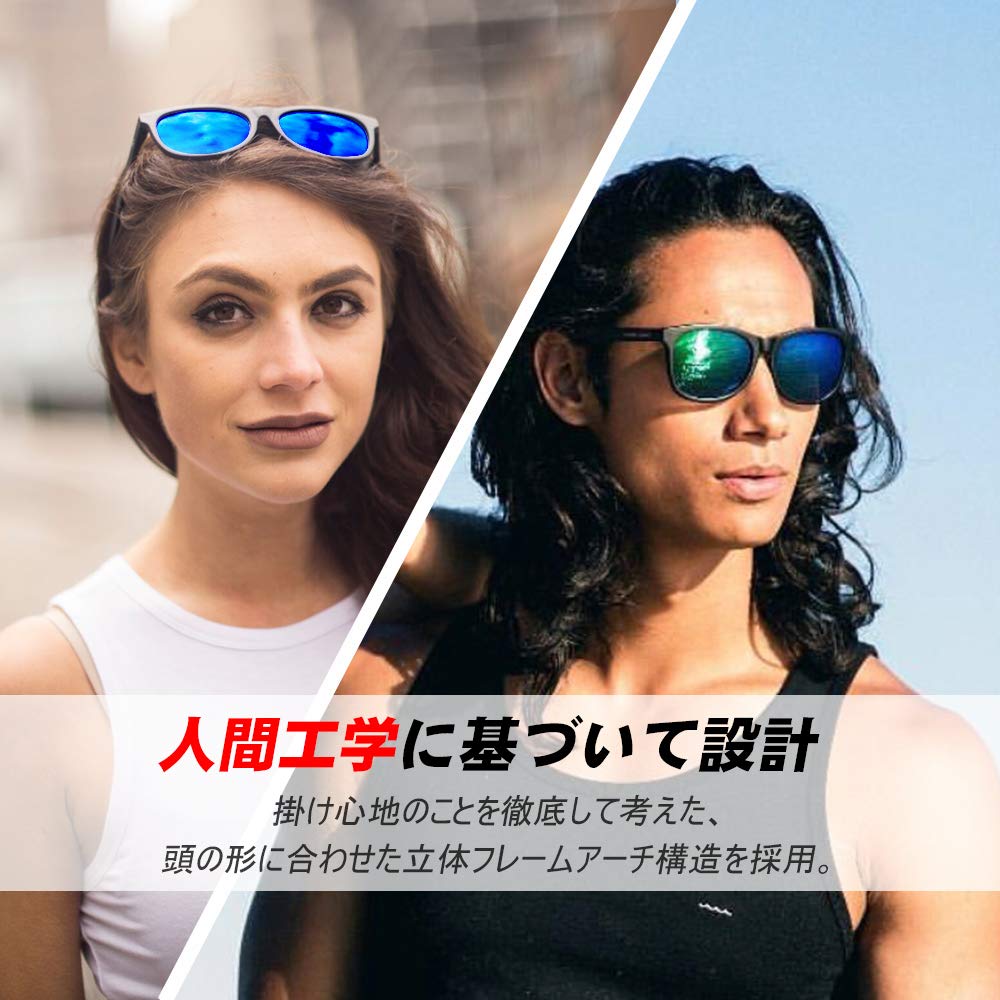 MARSQUEST Sunglasses Polarized Sunglasses for Driving Wellington Type UV400 UV Protection Motorcycle Sunglasses Sports Driving Running Fishing