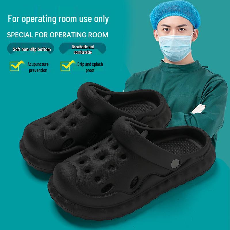 Men's Non-Slip Arch Support Medical Slippers, Sizes 36-44, Comfortable for Outdoor and Operating Rooms.