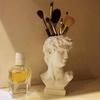 1pc, Greek Avatar Vase - Beautiful Three-Dimensional Resin Flower Pot Decoration for Enhancing Home Decor, for Living Room, Bedroom, or Office