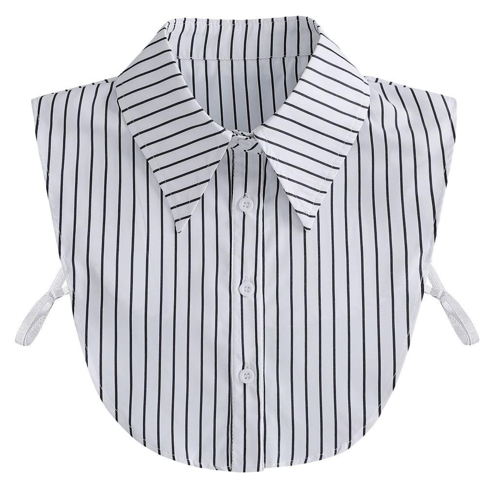 Comfortable Stripe Shirt Fake Collar Detachable False Wrist Cuffs Fake Hand Sleeves  Photo Props