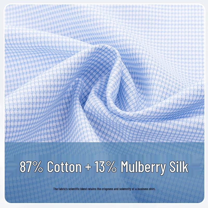FIRS Men s Silk Blend Easy-Care Short Sleeve Shirt 41